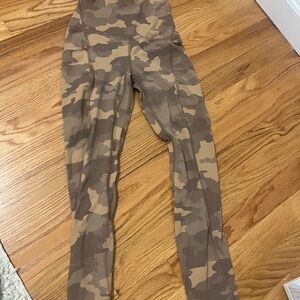 lululemon athletica Camo Leggings - Brown and Tan